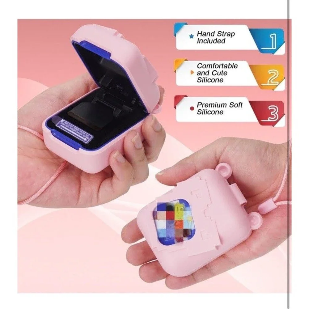 Silicone Case for Bitzee Magicals Interactive Toy Digital Pet and Case, Pink
